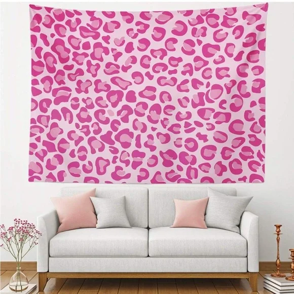 Tapestries Pink Leopard - Picture 3 of 7